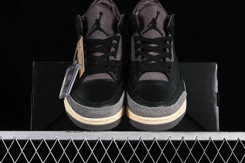 All categories Air Jordan Jordan series basketball shoes Air Jordan 3 A Ma Maniere x Air Jordan 3 Retro "Black" AJ3 Joe 3 joint model FZ4811-001